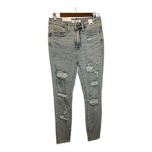 Judy Blue Jeans Women's Size 7/28 High Waist‎ Distressed Skinny NEW